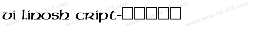 VI LinosH cript字体转换